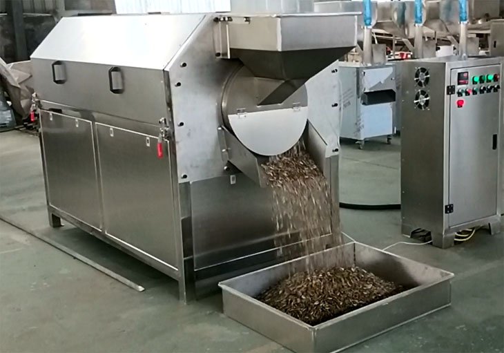 Sunflower seed roasting machine